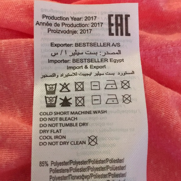 NWT ONLY Brand T-Shirt Rodeo Season Coral Med - Picture 6 of 6